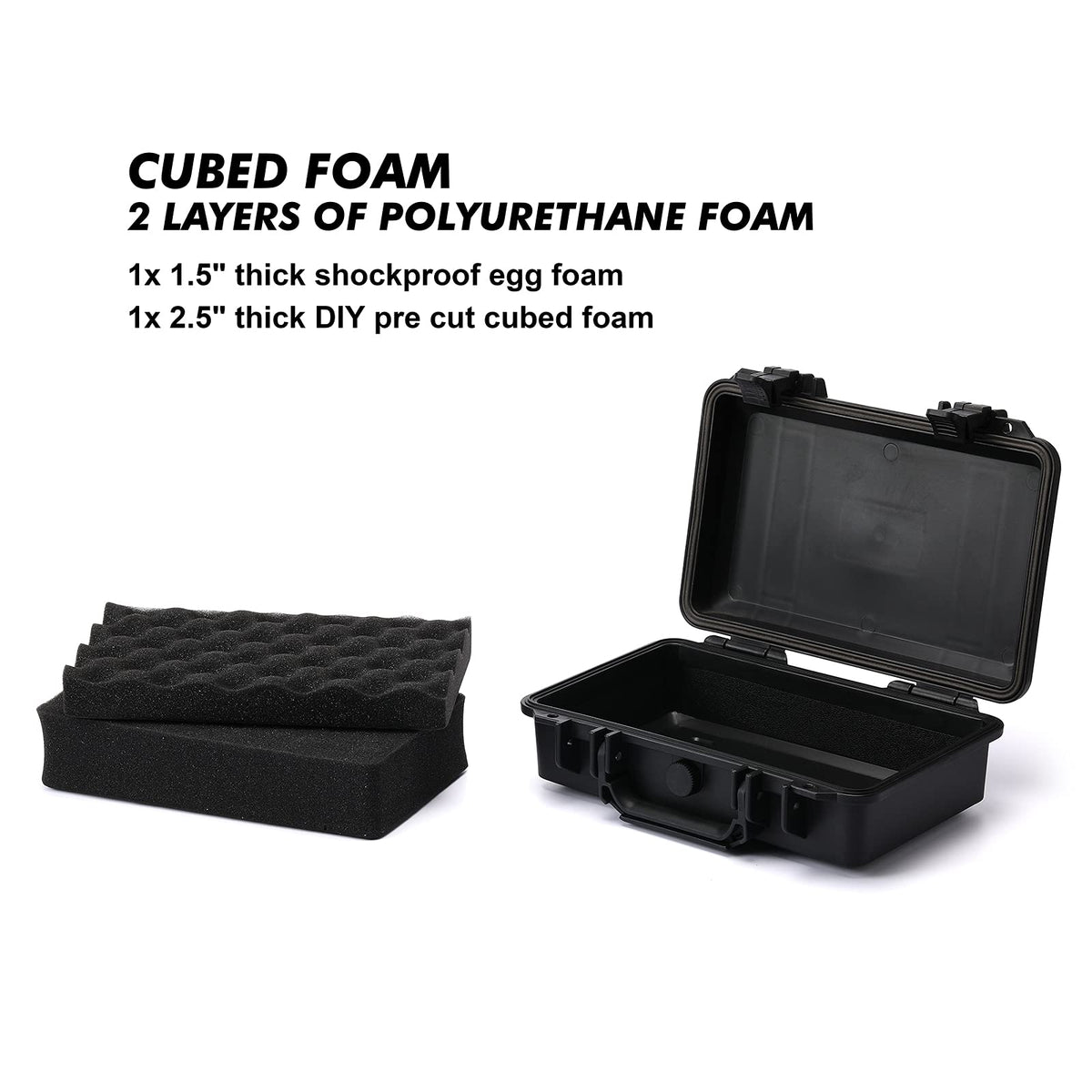 Casoman cush-proof foam insert cushions delicate items during transport.
