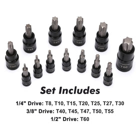 CASOMAN E-Torx socket E22 1-2 drive for heavy use