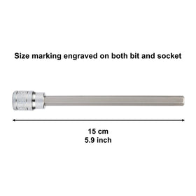 Casoman extra-long reach enables access to recessed areas.