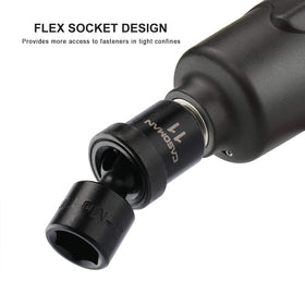 Casoman heavy-duty blow molded case keeps sockets organized and portable.