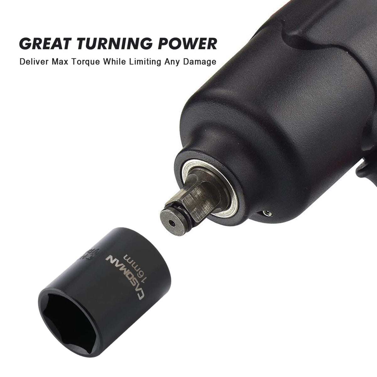 CASOMAN heavy-duty blow-molded case keeps sockets organized