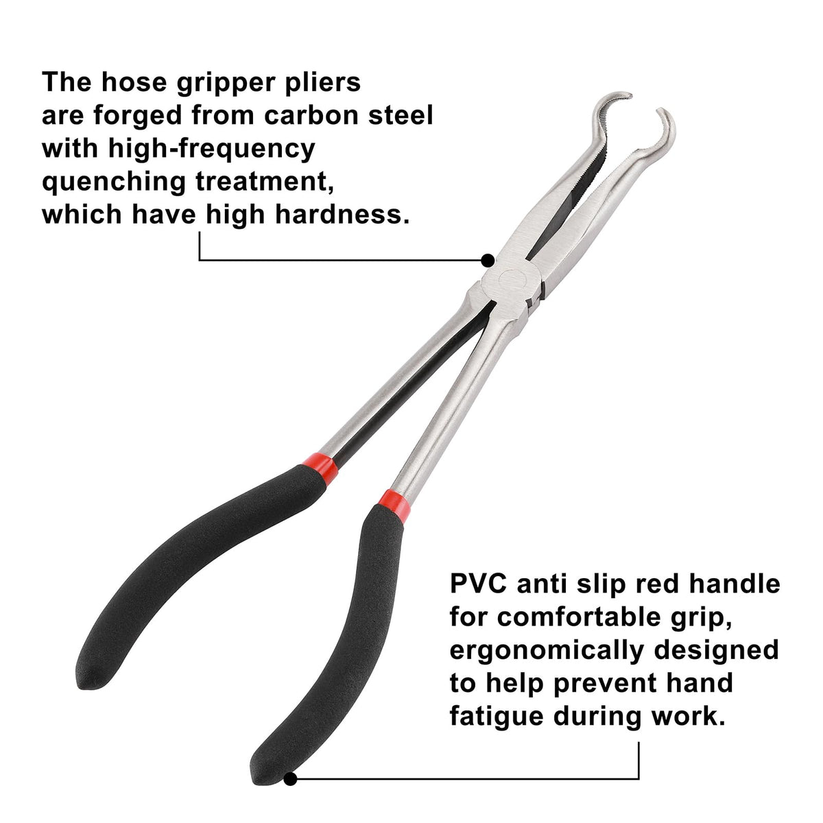 CASOMAN hose gripper with serrated jaws for secure grip