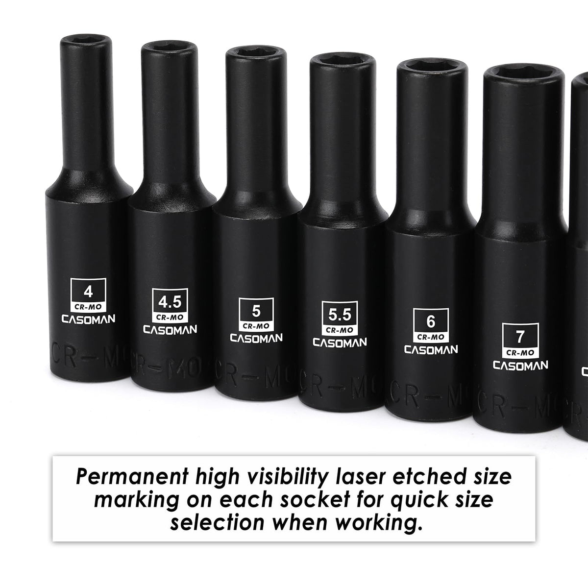CASOMAN magnet retains fasteners in the socket during installation