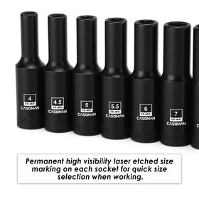 CASOMAN magnet retains fasteners in the socket during installation