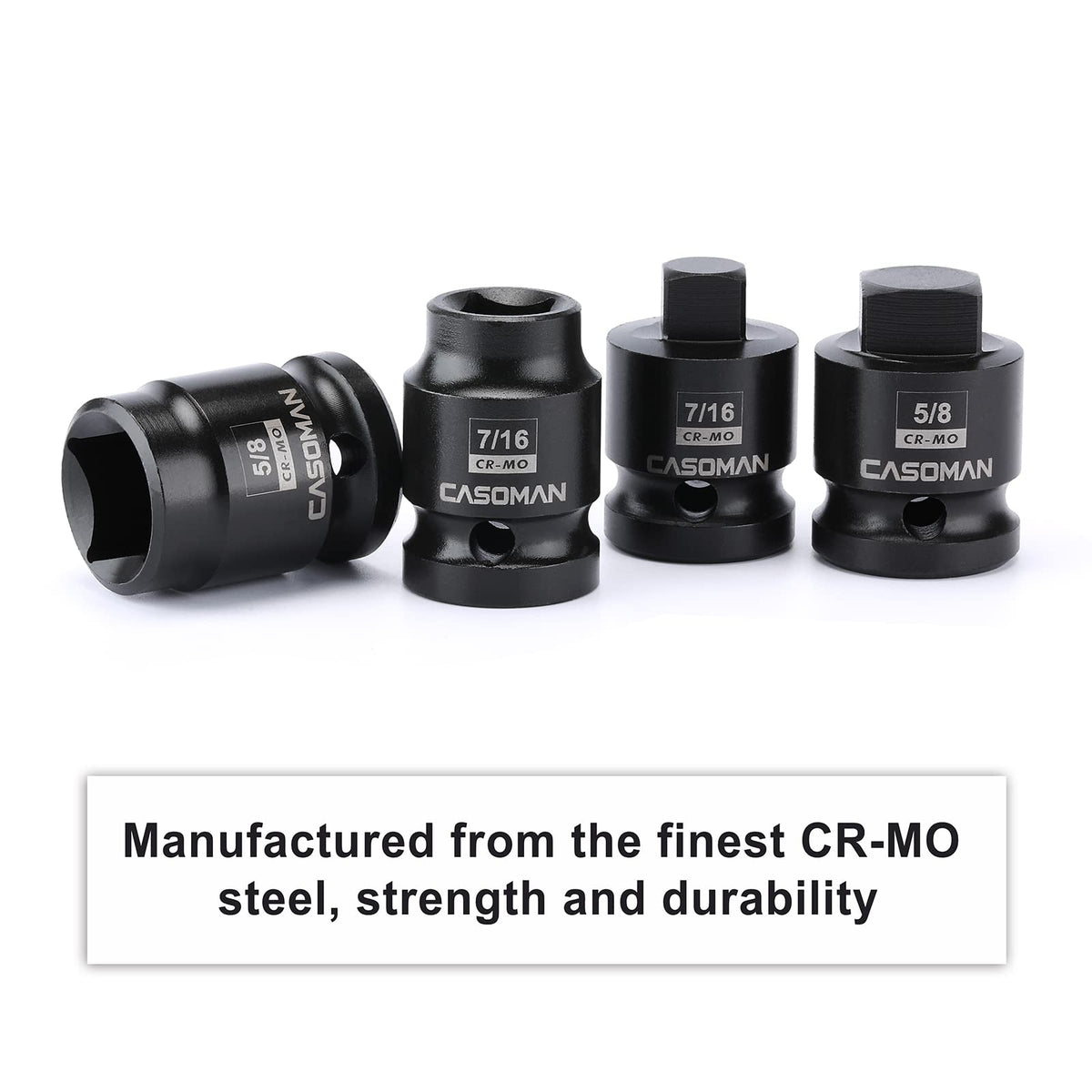 Casoman male five-eighth-inch pipe plug delivers strong grip in fittings.