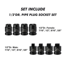 Casoman male one-half-inch pipe plug ready for reliable tool alignment.