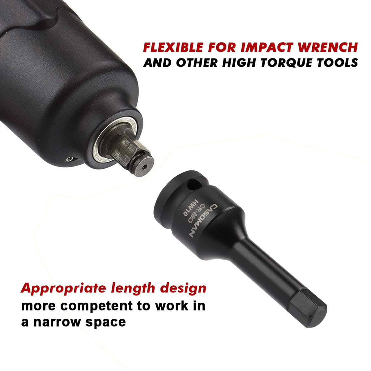 CASOMAN hex bit set in use with a driver demonstrates practicality