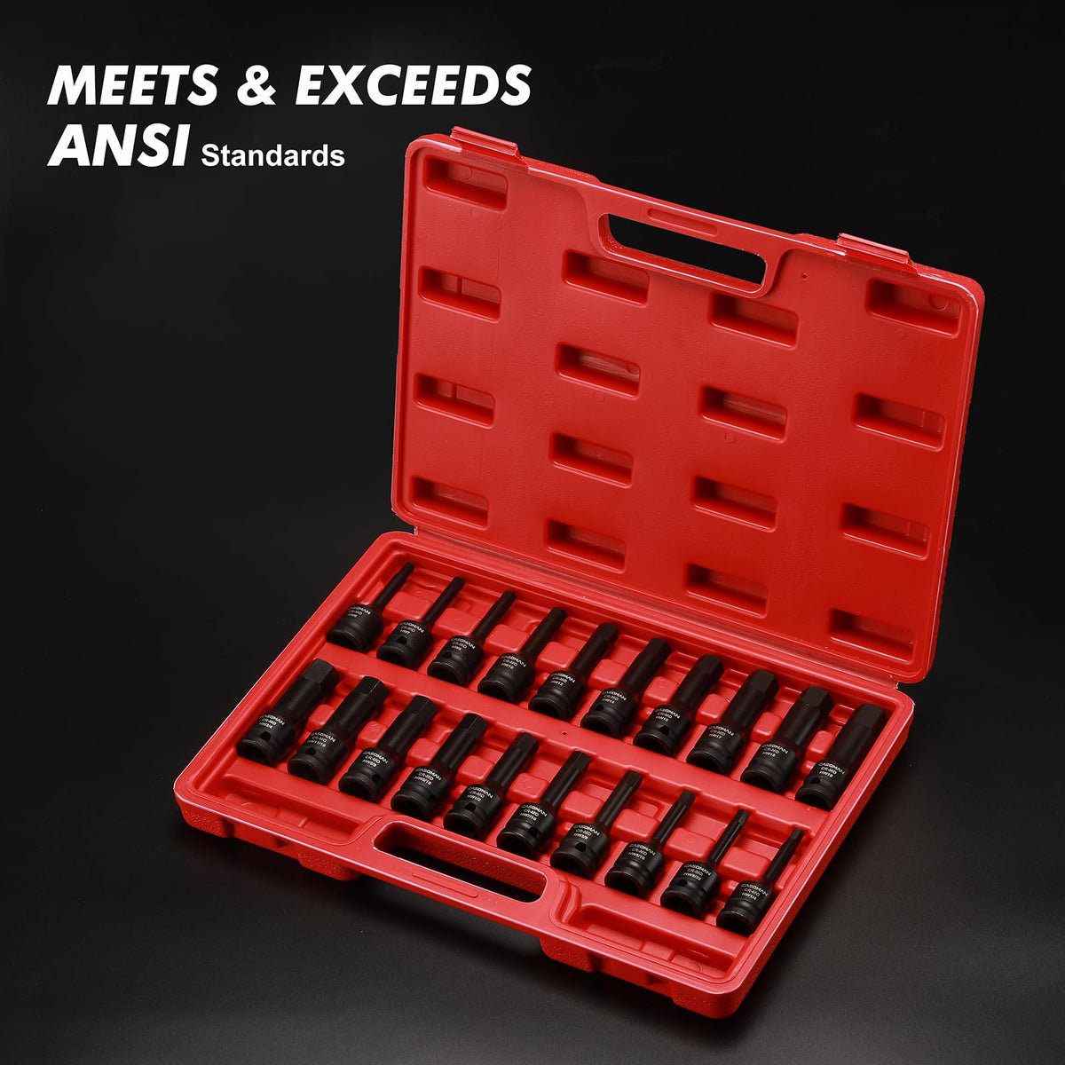 CASOMAN hex bit set size markings are easy to recognize