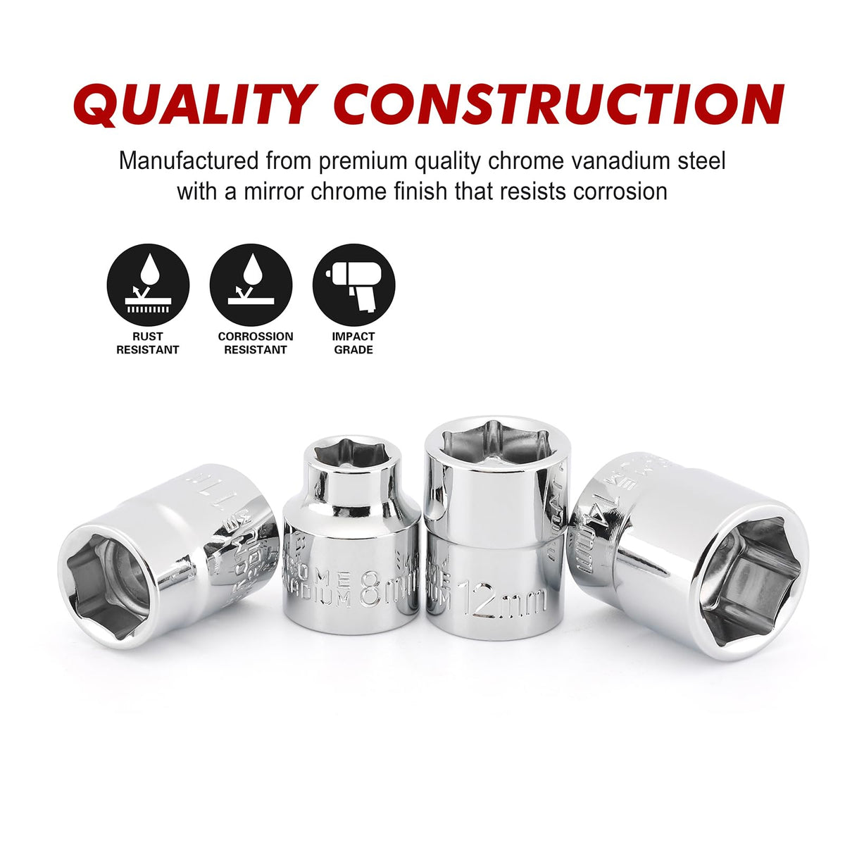 CASOMAN metric sizes 6–19 mm for versatile repairs.