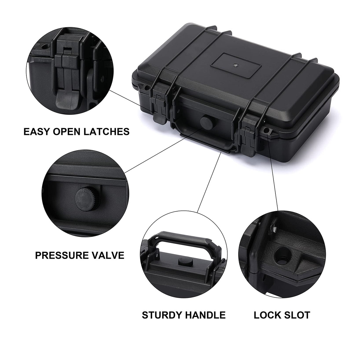 Casoman pressure valve releases air while keeping moisture out.