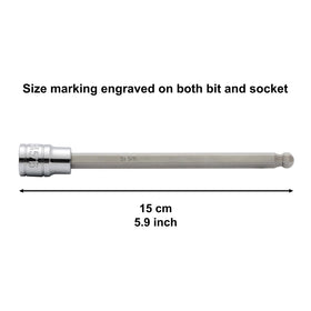 S2 alloy bits with CR-V sockets for strong torque and durability
