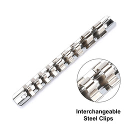 CASOMAN storage rail included for organized tool transport