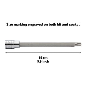 Casoman three-eight-inch drive long reach for deep fasteners.