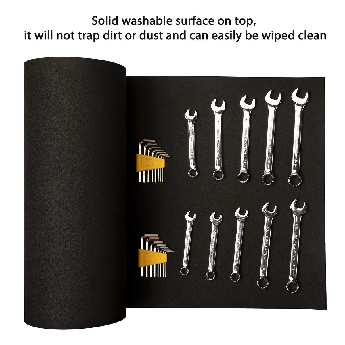 CASOMAN tool box liner cuts to fit drawers with ease