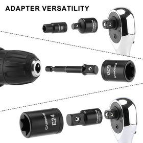 CASOMAN torx bit socket set ANSI-compliant for dependable performance.