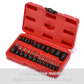CASOMAN sockets feature high-contrast laser-etched markings for quick size ID