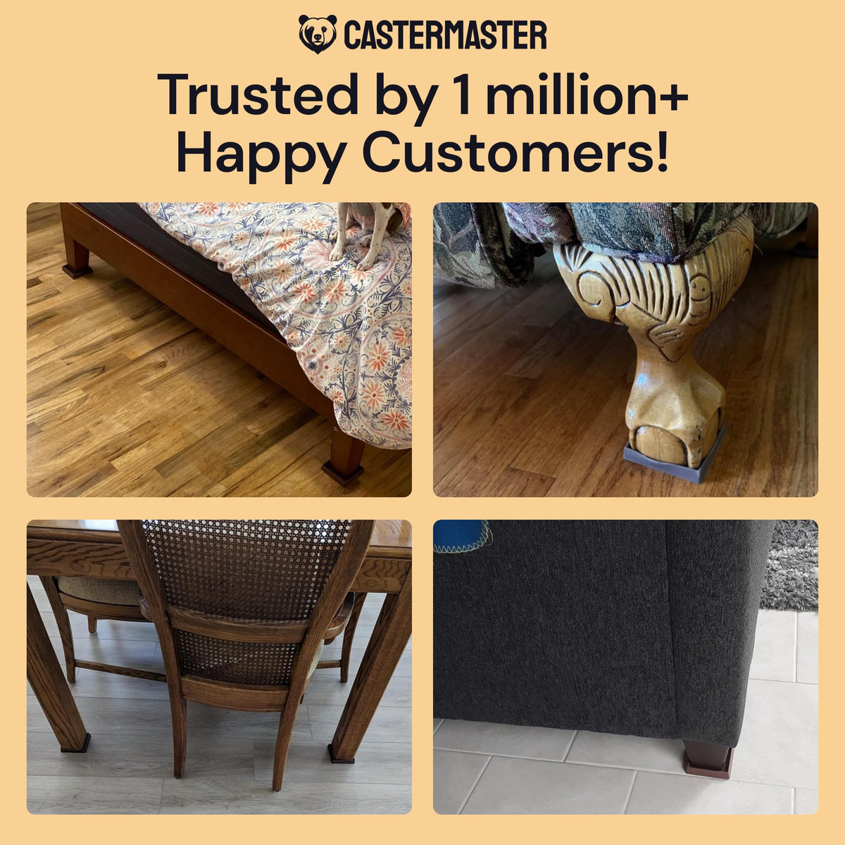 CasterMaster durable floor protector pad supports heavy furniture use.