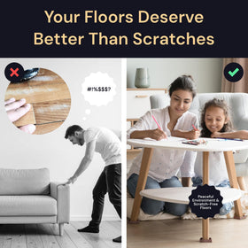 CasterMaster heavy furniture pads provide stable support for couches and tables