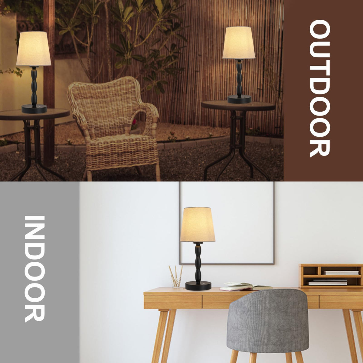 CASTLELIFE portable bedside lamp outdoors for patio evenings