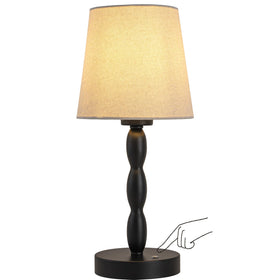 CASTLELIFE portable cordless table lamp on a bedside table for flexible lighting