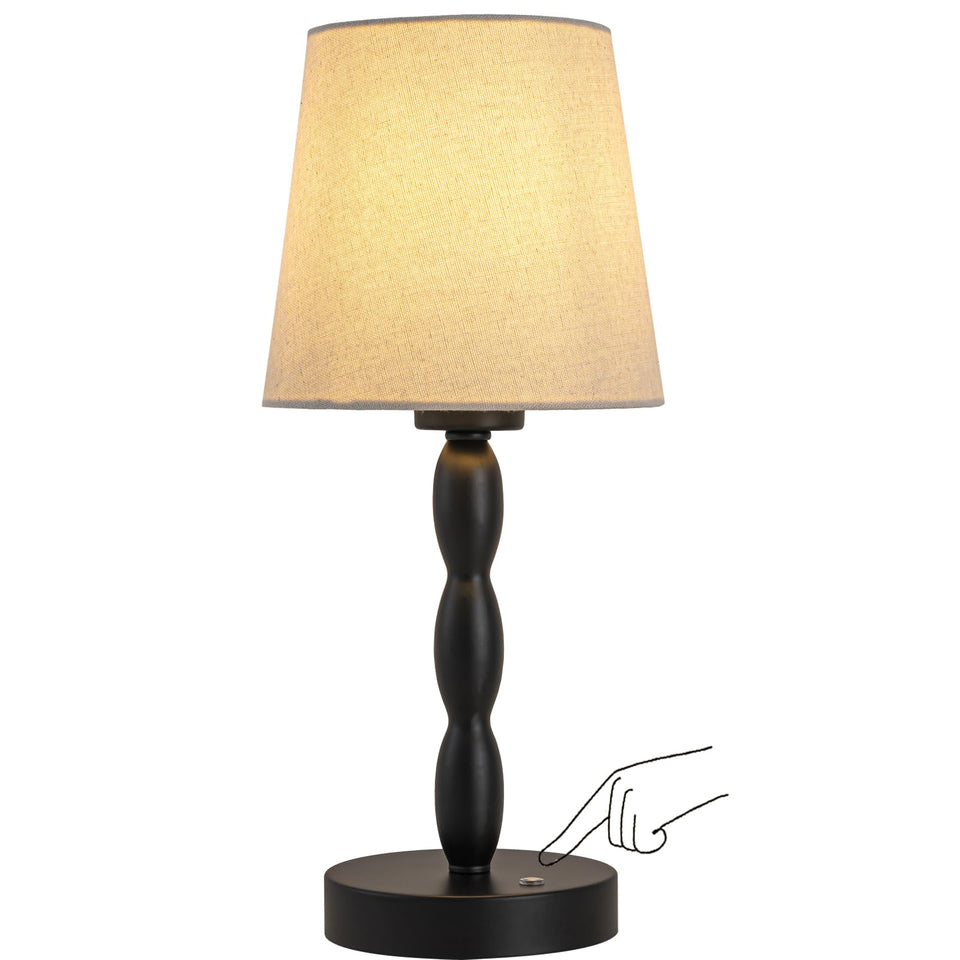 CASTLELIFE portable cordless table lamp on a bedside table for flexible lighting