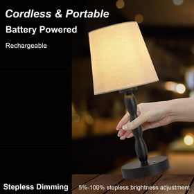 CASTLELIFE touch dimmable lamp showing stepless brightness control for mood lighting