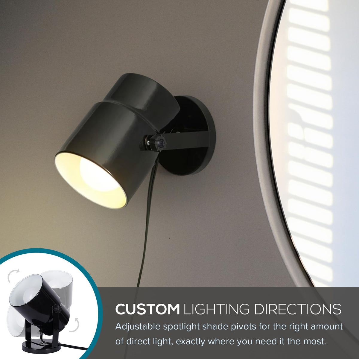 Catalina Lighting 24291-000 60 inch cord for flexible placement