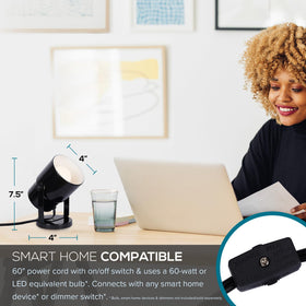 Catalina Lighting 24291-000 desk spotlight on a compact surface