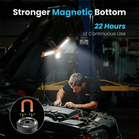 CAVN adjustable angles tailor lighting for workspaces, garages, or campsites.