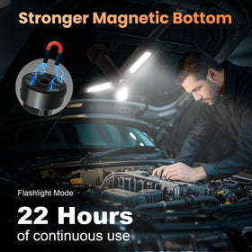 CAVN magnetic bottom and hook for flexible setups.
