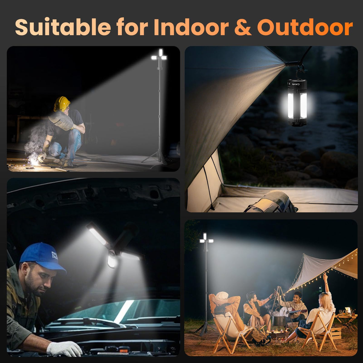 CAVN ideal for camping, workshops, and roadside emergencies.