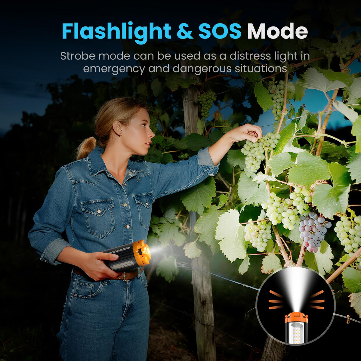 CAVN 10000mAh power bank charges phones during outdoor adventures.