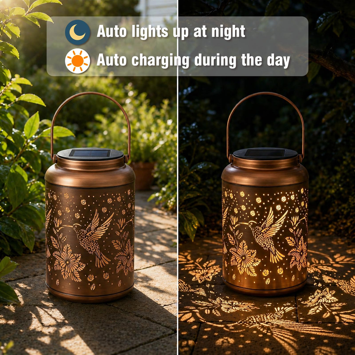 Cawalap hummingbird lantern with IP45 waterproof design withstands rain
