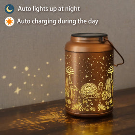 Cawalap turtle lantern IP45 waterproof design withstands rain and light snow for year-round use.