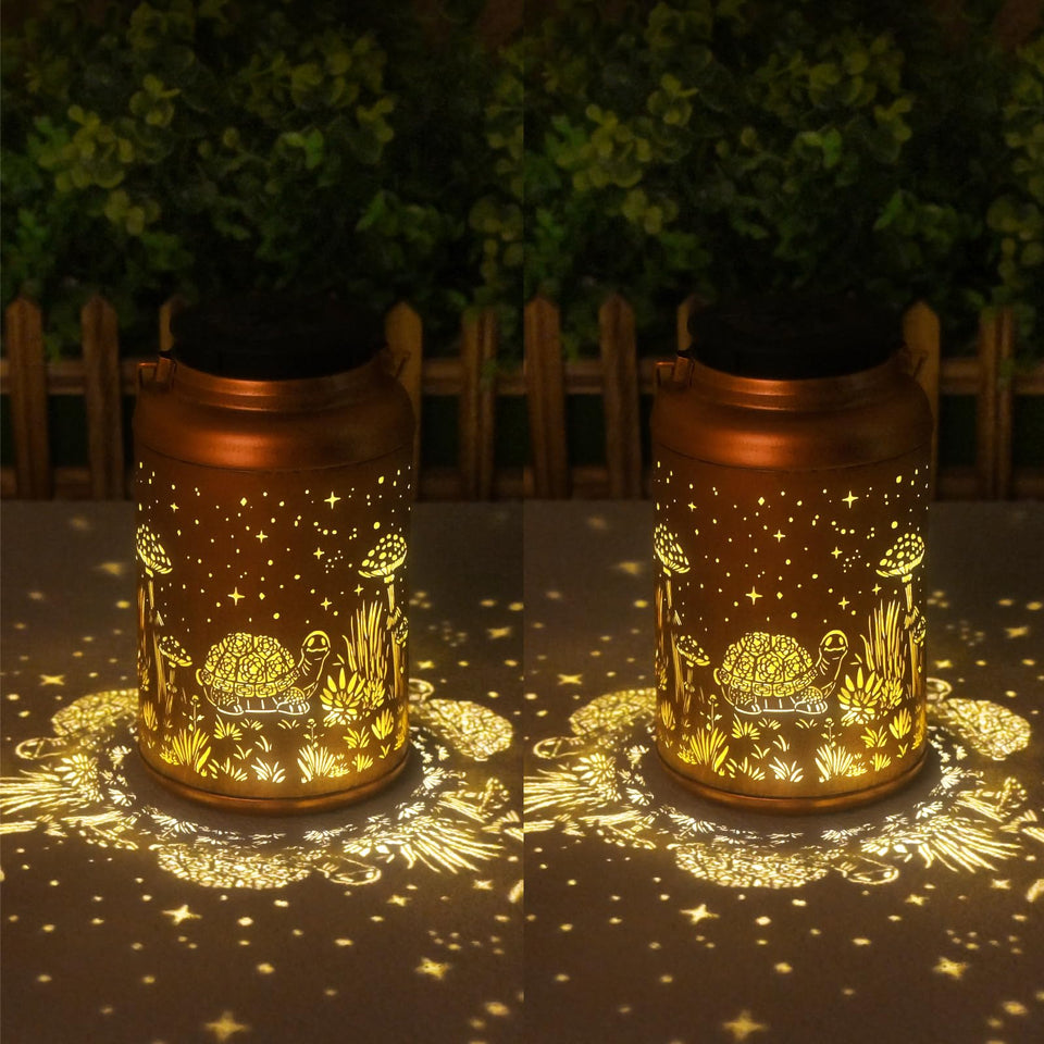 Cawalap Turtle Lanterns for outdoor hanging, delivering warm ambient light for patios.
