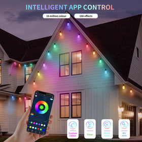 CAWWS App Control with music sync for mood-enhancing scene settings.