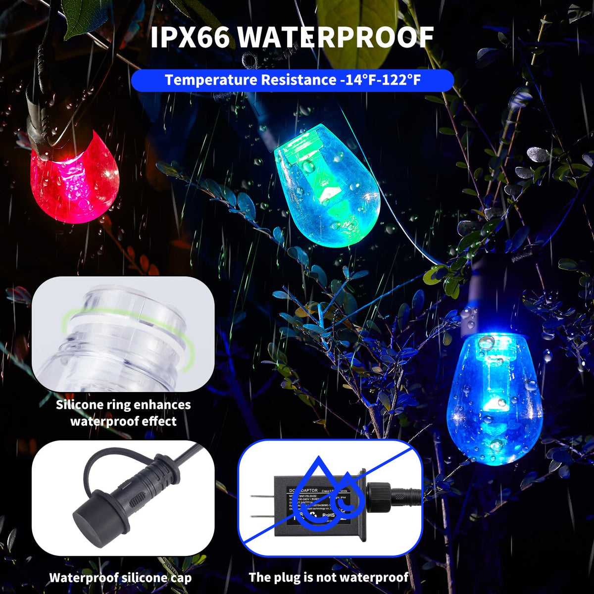 CAWWS 20 RGBW bulbs enable customizable color scenes and mood settings.