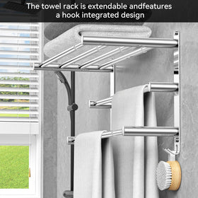 Strong load-bearing capacity supports towels and robes