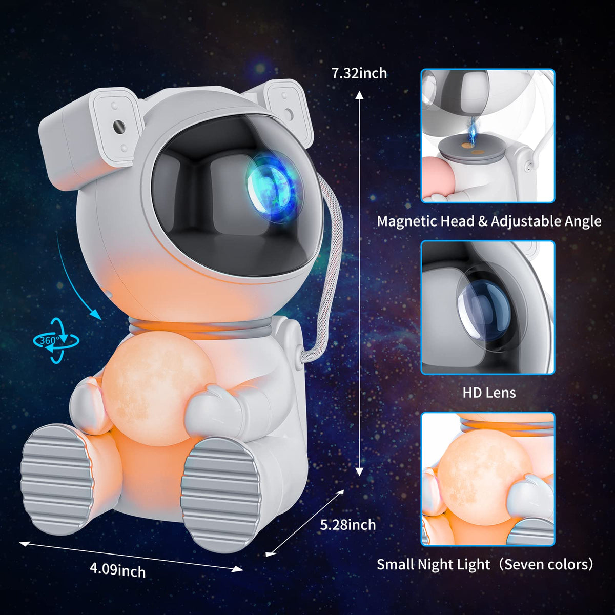 Cayclay projector timer turns off automatically after set hours