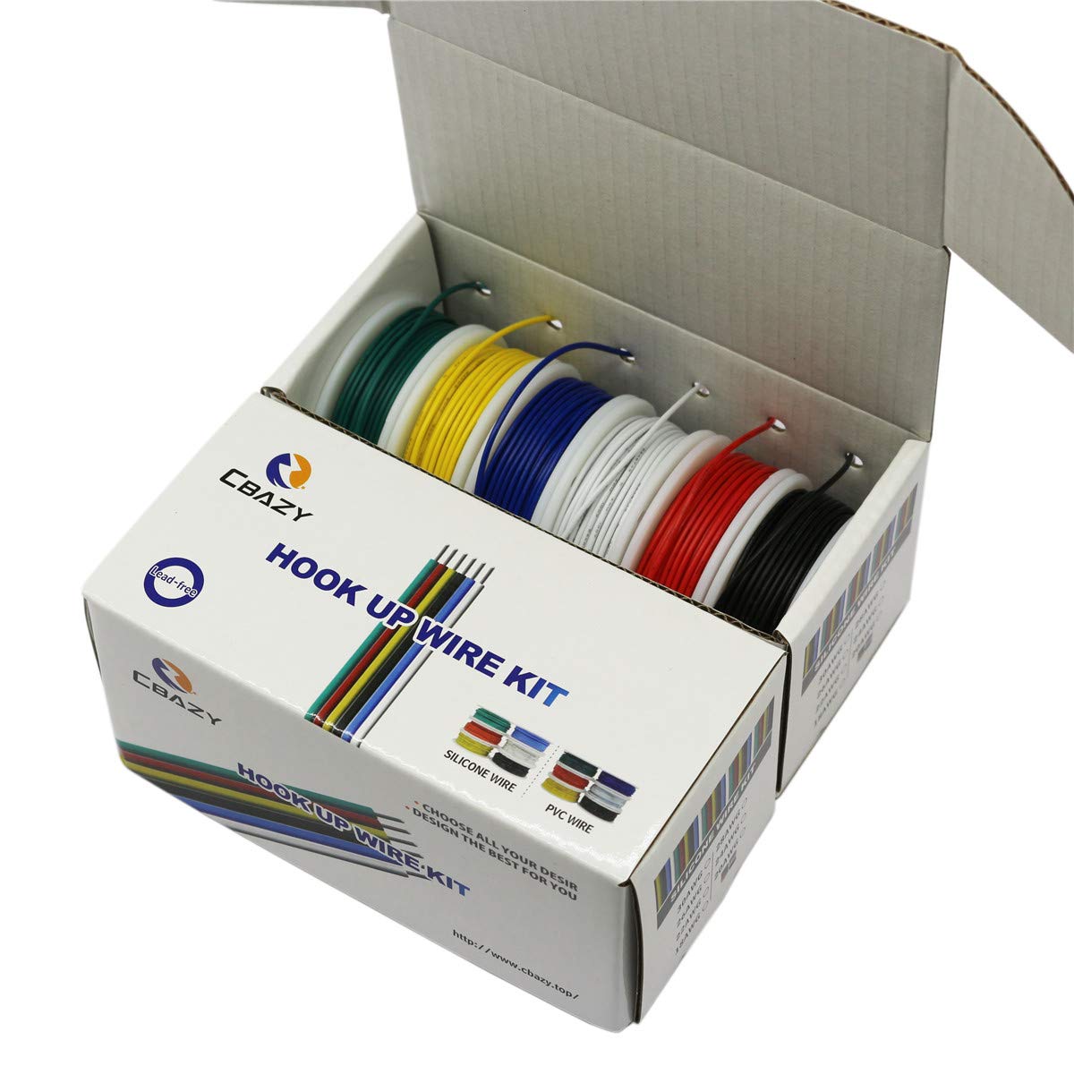 CBAZY Hook Up Wire Kit yellow 24 AWG wire for automation wiring