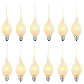 Cbebew silicone-dipped candle bulbs in a 12-pack providing warm, safe window lighting.