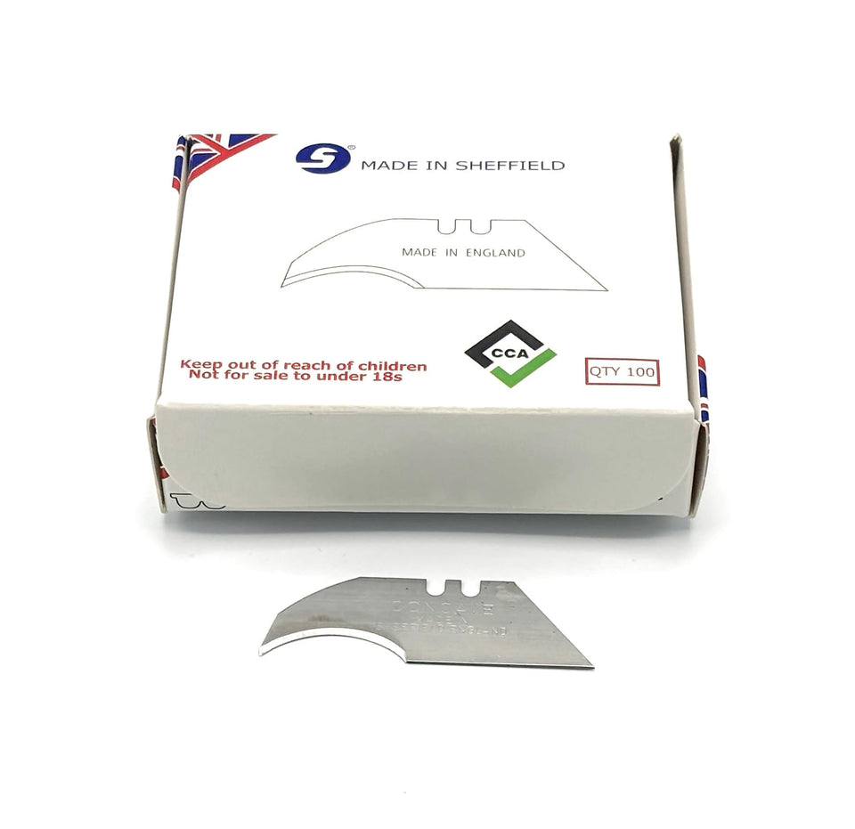 CCA concave blade pack 100—durable steel for long-lasting flooring cuts