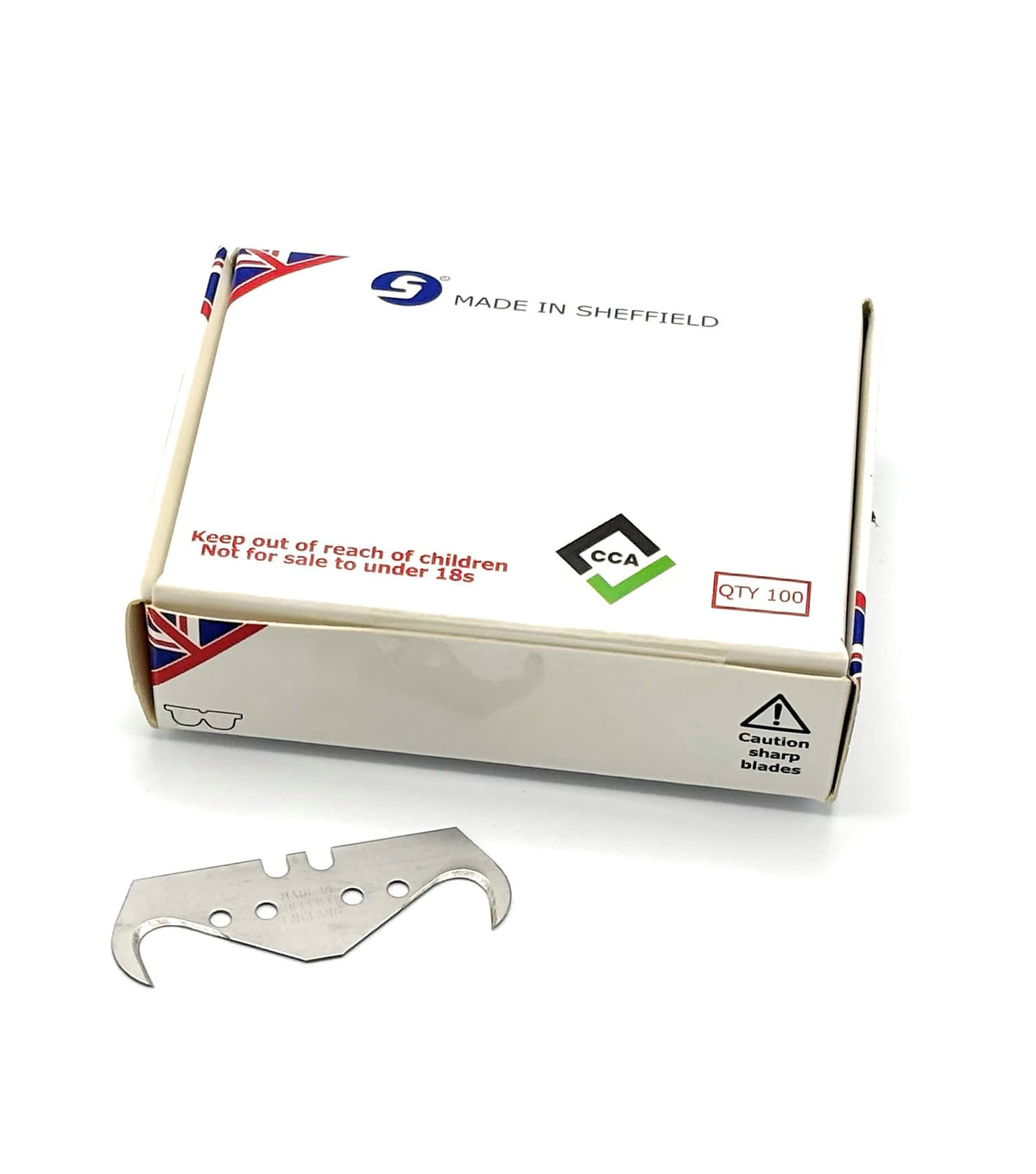 CCA blades made in Sheffield, England for reliable performance.