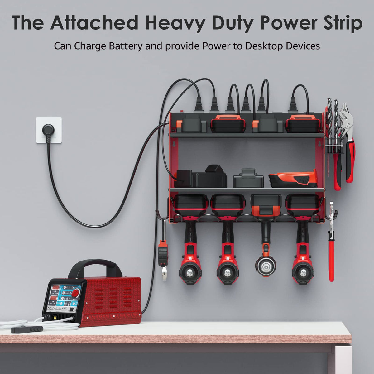 CCCEI heavy duty steel rack side view shows rugged construction for daily use
