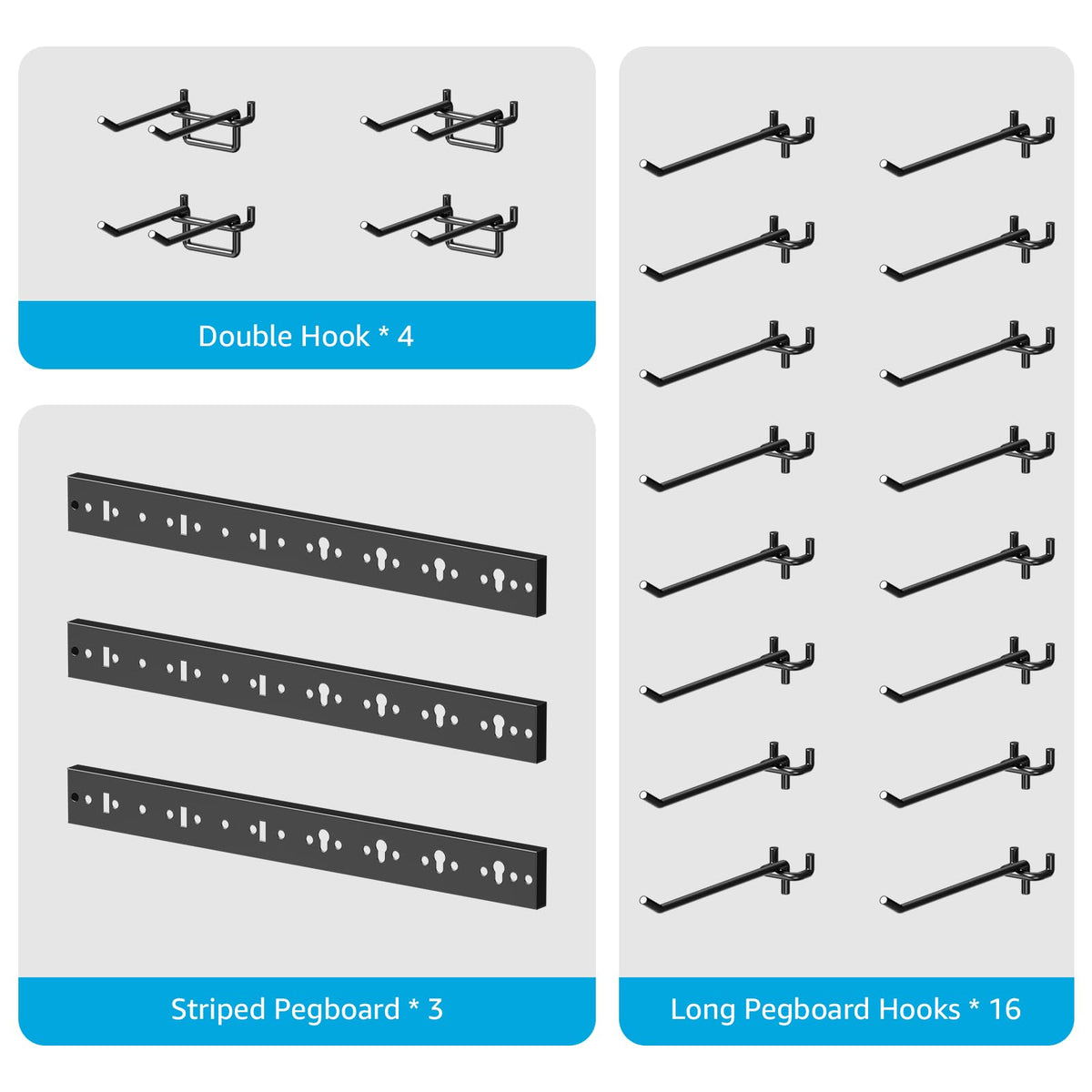 CCCEI double hooks accommodate bulkier tools with secure support.