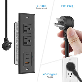 CCCEI QC3.0 USB-A port enables up to 18W high-speed charging.