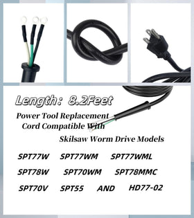 Ccedviery saw cord guard included improves installation cleanliness and cord protection.
