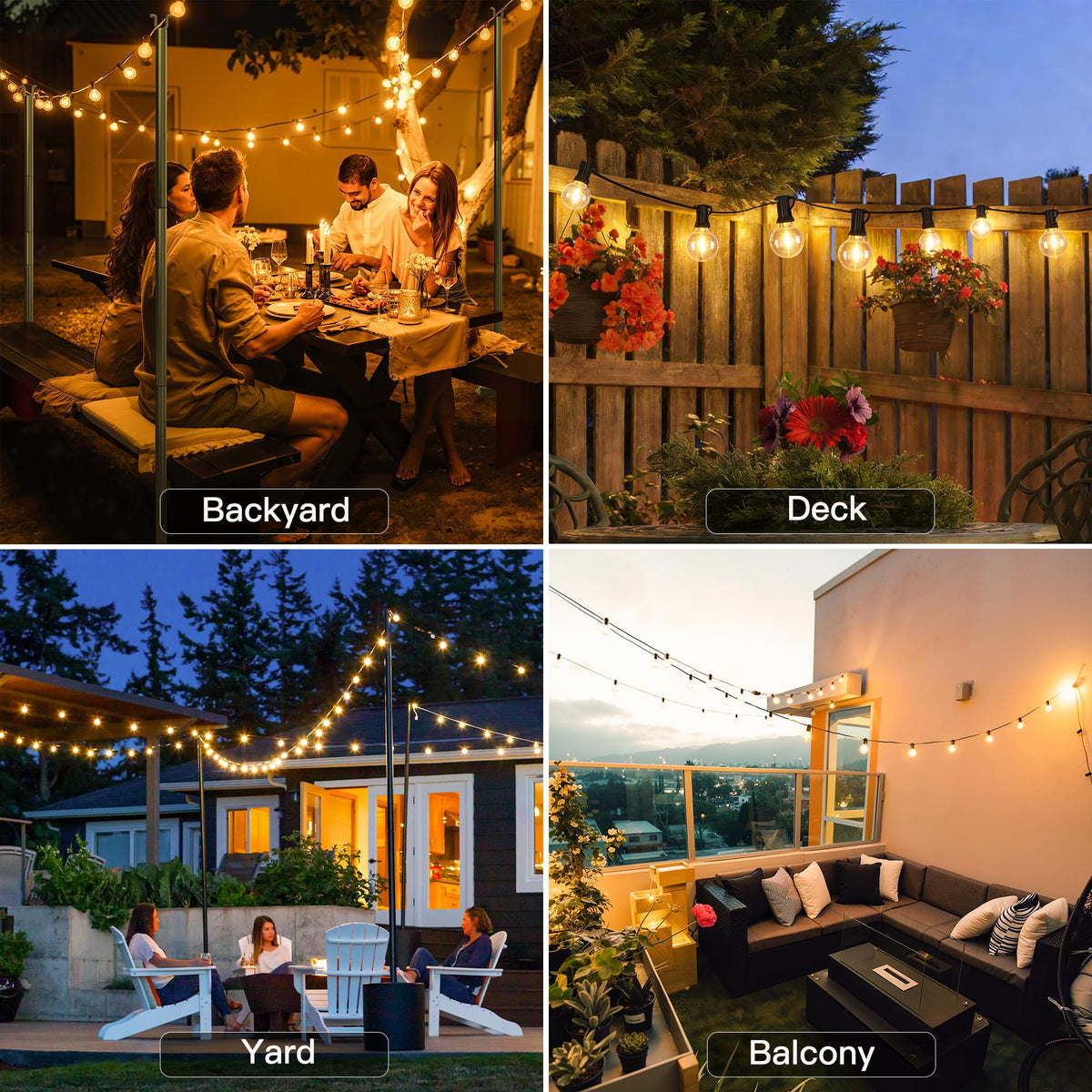 Ccinny G40 connectable string lights extend coverage end-to-end