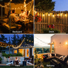 Ccinny G40 connectable string lights extend coverage end-to-end