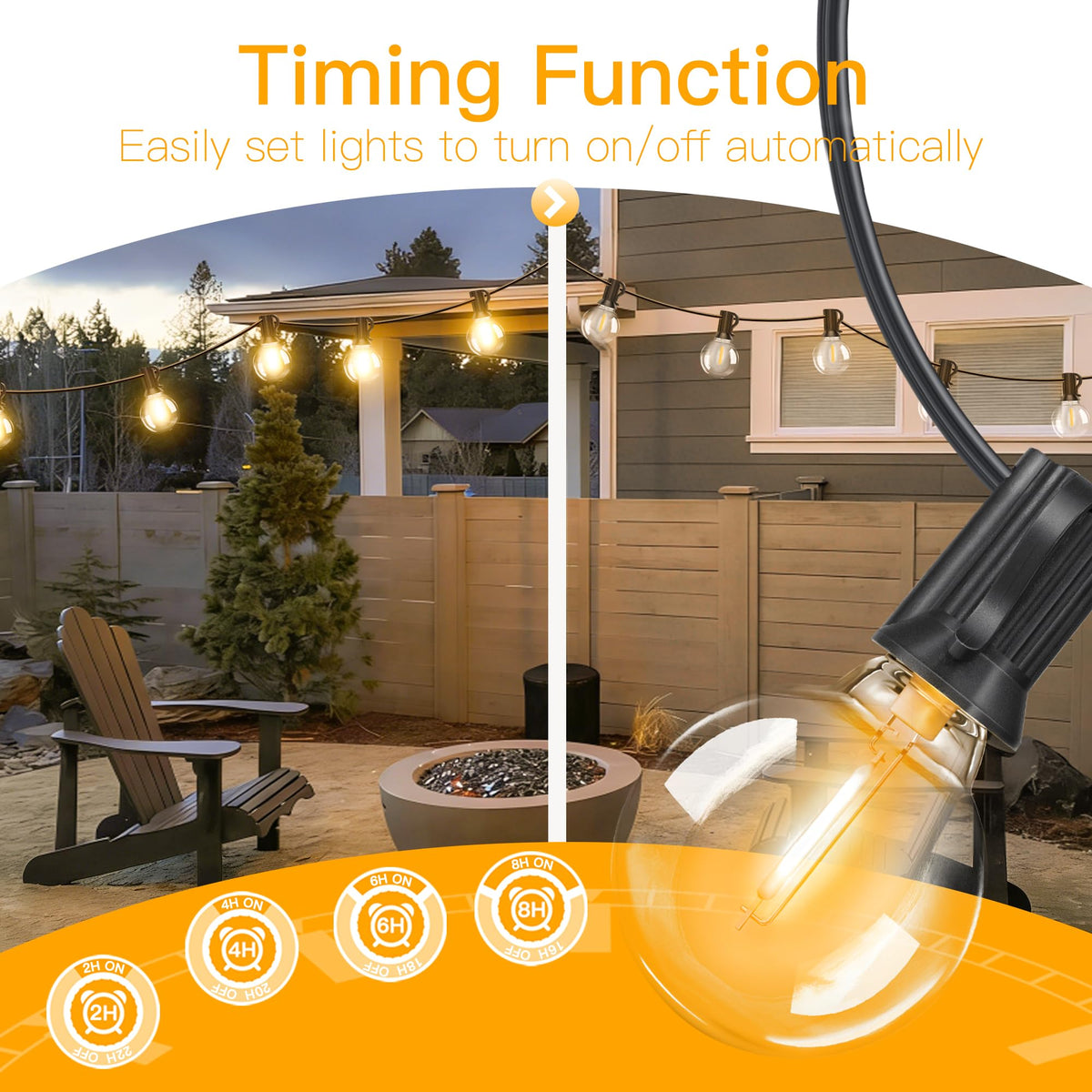 Ccinny outdoor lights with remote dimmer for quick brightness control